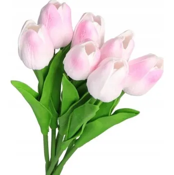 umělá květina TULIPÁNY KYTICE TULIPÁNŮ GUMOVÉ SILIKONOVÉ JAKO ŽIVÉ