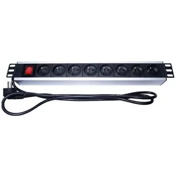 Počítačové příslušenství PremiumCord Panel napájecí do 19" racku 1.5U, 8x230V, 2m kabel, vypínač