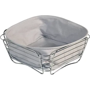 chlebník Nerezový košík na chleb, šedý, Ø 26 cm, Kesper