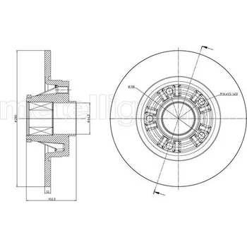 Brzdový kotouč Brzdový kotouč METELLI 23-0844