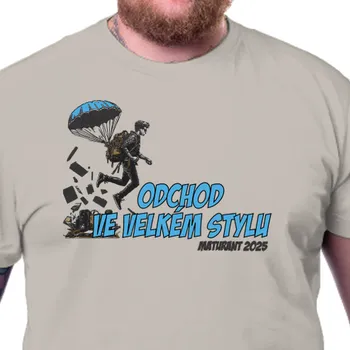 Tričko Absolventi | Tričko pro maturanty - Odchod ve velkém stylu