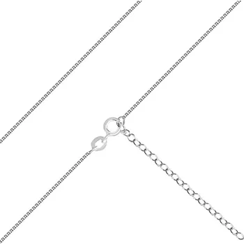 Řetízek Stříbrný řetízek 925 - hustě propojená hranatá očka, tloušťka 0,8 mm