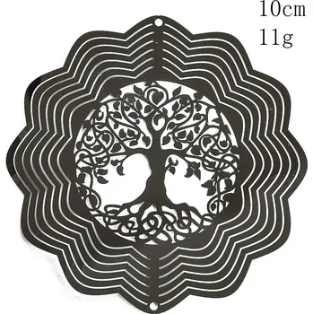 Zahradní dekorace Strom života zahradní dekorace | 3d ornament pro světelný efekt - Wave strom života