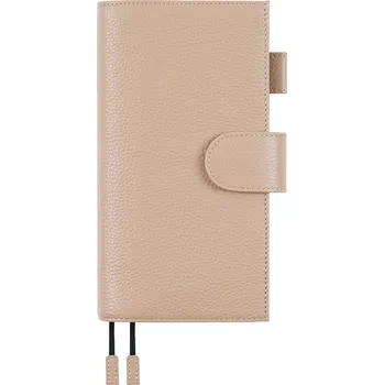 Diář Kožený obal na diář | luxusní obal, kožený diář - Oblázková taupe , Pouze kryt