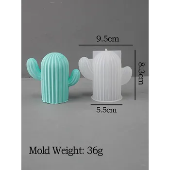 Forma na pečení Silikonová forma s motivem kaktusu | silikonová forma, forma na mýdlo, vosk, beton | DIY dekorace - L