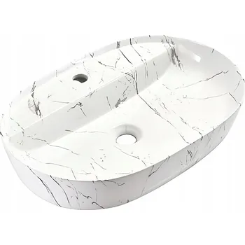 Umyvadlo Umyvadlo na desku oválné Omeble bílé