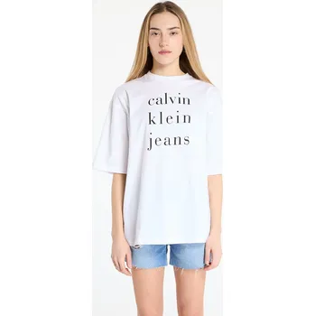 Pánské tričko Tričko Calvin Klein Jeans Short Sleeve Logo Tee White M