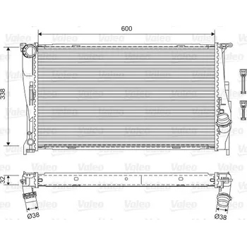 Chladič motoru Chladič, chlazení motoru VALEO 701601