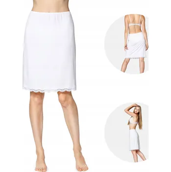 Dámské šaty Spodnička pod šaty s krajkou viskóza BLV50-176 Bílá L