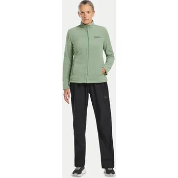 Pánská mikina Jack Wolfskin Fleecová mikina Taunus Fz 1711391 Zelená Regular Fit XS