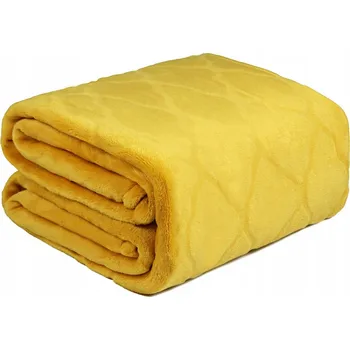 Prostěradlo Deka DOMAREX polyester 200 cm x 220 cm žlutá