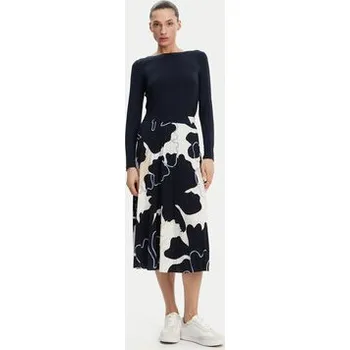 Dámská sukně Tom Tailor Plisovaná sukně 1045295 Tmavomodrá Regular Fit 38