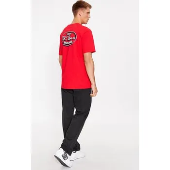 Pánské tričko DC Shoes T-Shirt Truckin Tees Rqr7 ADYZT05284 Červená Regular Fit L