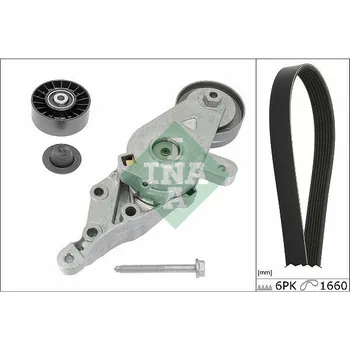 Sada žebrovaných klínových řemenů Schaeffler INA 529 0491 10