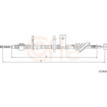 Auto-moto Lanovod parkovací brzdy COFLE 92.17.5023