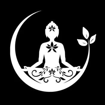 Samolepící dekorace Mandala samolepka na okno a laptop | dekorace mandala, samolepka na okno - QT1027 bílá , 18x17 cm