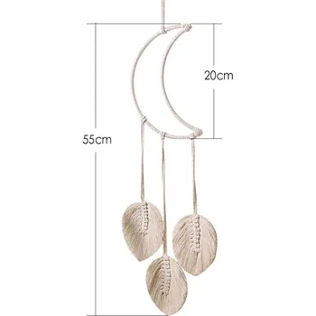 Lapač snů Macramé dekorace | lapač snů, boho dekorace - Měsíc