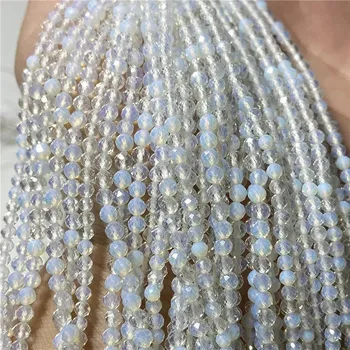 Náramek Minerální korálky | výroba šperků - 14 Opál , 2 mm