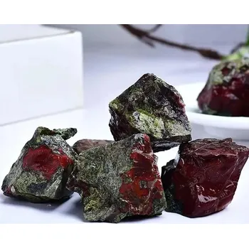 Přírodní dračí kámen surový | energetický minerál - Dračí krvavý kámen , 200-210 g (balení)