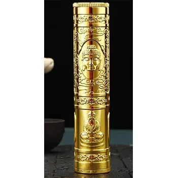 Vonná tyčinka Kovový box na vonné tyčinky | vodotěsný úložný box, kovová krabička - Zlatý Buddha