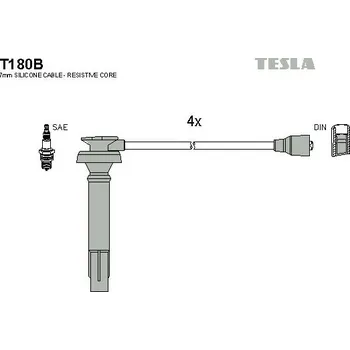 Autoelektrika Sada kabelů pro zapalování TESLA T180B