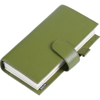 Zápisník Kožený cestovní zápisník pro organizaci | kožený diář, cestovní organizér - Oblázková oliva