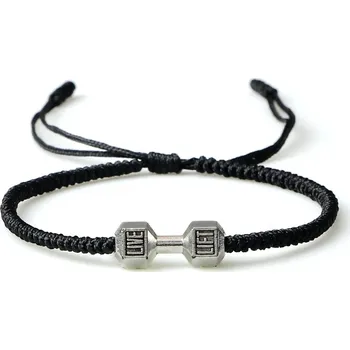 Náramek Provázkový náramek pro štěstí | ručně pletený náramek, ochranný náramek - s Činky bla