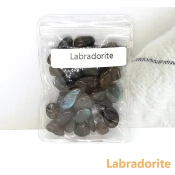 Dekorace do akvária Přírodní krystalové kameny pro dekorace, akvária, šperky | dekorace do akvária | přírodní kameny - labradorit , 20 g se sáčkem