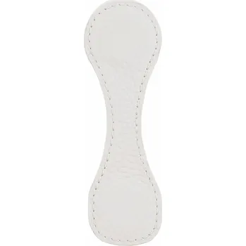 Doplněk ke knize Kožená magnetická záložka s pevnou sponou | magnetická záložka, kožený diář - Oblázkový krém