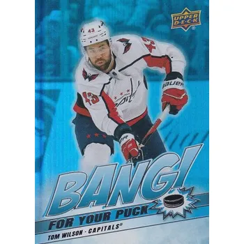 Karetní hra insert karta TOM WILSON 24-25 UD Ser. 2 Bang For Your Puck číslo BP-21