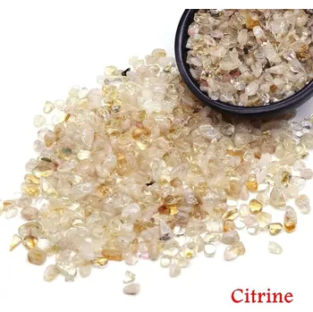 Přírodní kameny pro dekoraci | dekorativní kameny | harmonizační krystaly - Citrín , 100 g