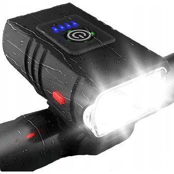 Cyklosvítilna VÝKONNÁ SVĚTLOMET NA KOLO na řídítka přední LED 1200lm voděodolná akumulátor