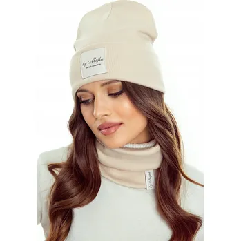 Čepice Majka set: čepice a nákrčník (rolák) univerzální velikost béžová