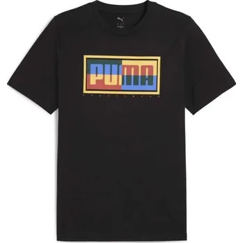 Pánské oblečení Pánské triko Puma GRAPHIC PUMA GOX TEE XXL Černá, Mix