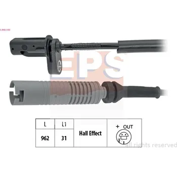 Přislušenství brzdového systému Snímač, počet otáček kol EPS 1.960.193