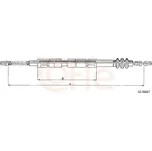 Tažné lanko, parkovací brzda COFLE 10.9847