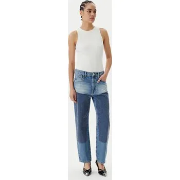 Dámské oblečení PINKO Jeansy Rose Staright 104635 A2F7 Modrá Straight Fit 24