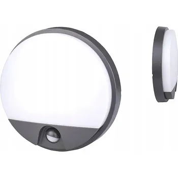 Venkovní osvětlení LED zahradní lampa Agat venkovní svítidlo s pohybovým senzorem 15W 1100lm šedá