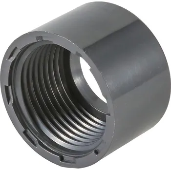 PWS - Professional Water System PVC tvarovka - přechodka malá, prstýnek/kroužek se závitem 40 mm x 3/4“