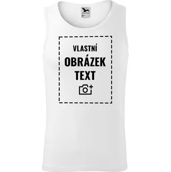 Pánské tílko Pánské tílko s vlastním potiskem, Barva Bílá, Velikost M, Canvas Pánské bavlněné tílko Bezvatriko.cz