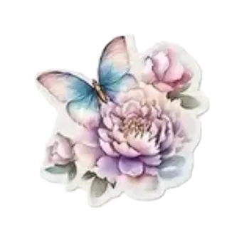 samolepka Samolepky - motýlci IV (sada 5 ks)