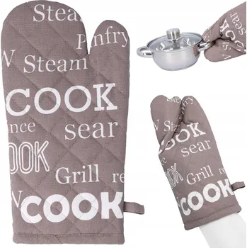 Chňapka Rękawica kuchenna łapka bawełniana do kuchni hnědá