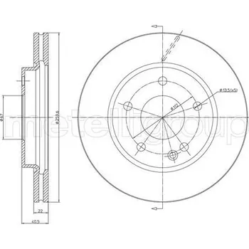 Brzdový kotouč Brzdový kotouč METELLI 23-0469C