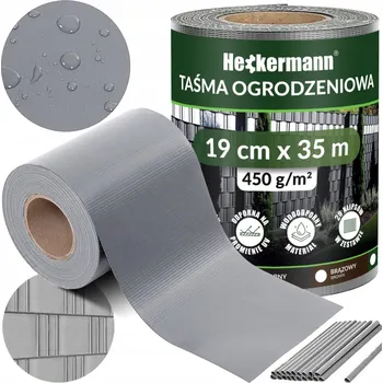 zahradní zástěna STÍNÍCÍ PANELOVÉ PÁSY ŠEDÁ KRYCÍ PLACHTA NA OPLOCENÍ PANELOVÝ PLOT UV 19 Cm x 35 m