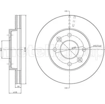 Brzdový kotouč Brzdový kotouč METELLI 23-0110