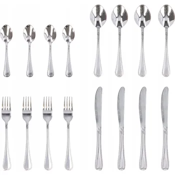Příbor Příbory sada 16 ks. vidličky lžíce nože lžičky ocelové pro 4 osoby
