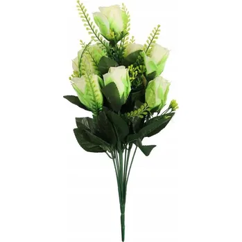 umělá květina Kytice umělých růží 9 kusů Zelená 45 cm Hotová ozdoba do vázy Stroika