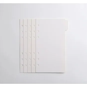 Blok 100 ks Barevné papíry pro spirálový blok | kancelářské doplňky, oddělovače listů - Bílý , B5