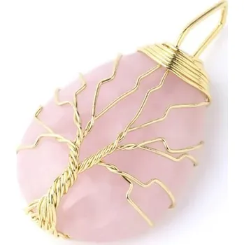 Náhrdelník Minerální náhrdelník se stromem života | přívěsek náhrdelník - Růženín A