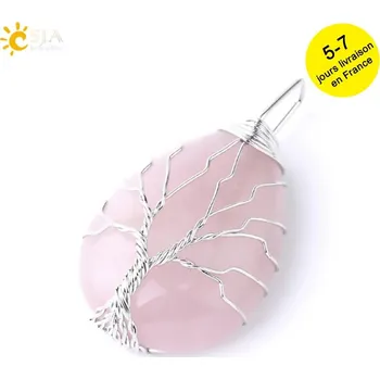 Náhrdelník Minerální talisman se stromem života | náhrdelník, minerální šperk - Růženín B